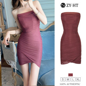 ZYHT（ล้างสต๊อก ใช้คูปอง299บาทขึ้นไป）เดรสผู้หญิง เดรสสีแดง เดรสสายเดี่ยว เดรสมินิ เดรสทำงาน เดรสไฮโซ เดรสออกงาน เดรสไปงานแต่ง เดรสเซ็กซี่ เดรสฝรั่งเศส EraVogue 9636