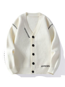 Semir Knitted Open Cardigan Mens Loose Casual V-neck Sweater Jacket Autumn Season Heavyweight Youth Fashion Long Sleeve