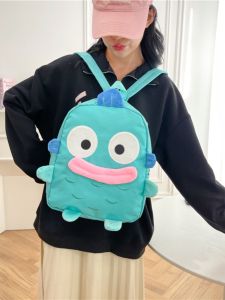 กระเป๋าเป้สะพายหลังแบบอเนกประสงค์สำหรับนักเรียน ความจุขนาดใหญ่ ลายการ์ตูน ปลาสัตว์น้ำ สไตล์อินส์ กระเป๋าเป้สะพายหลังลายปลาดิบไม่สวยงาม
