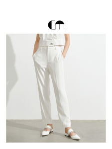Satin Simple Comfortable Workwear Tapered Pants