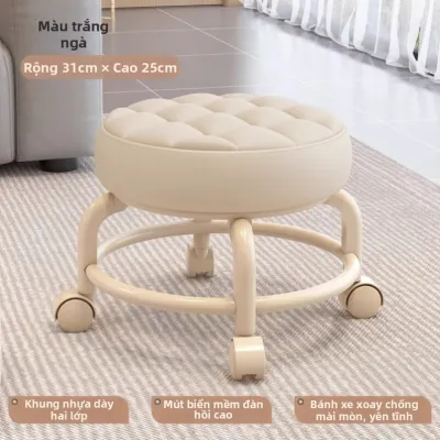 Ghế Đôn Thấp Bánh Xe Acrylic Omniflow