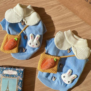 Bixin Pet Knitted Sweater Teddy Autumn and Winter Clothing Bichon VIP Pomeranian Kitten Cat Dog Clothes Autumn