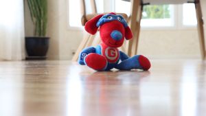 GiGwi Agent Đồ chơi thú nhồi bông bóng tennis chống cắn có tiếng kêu cho chó - Đen Ta pet shop