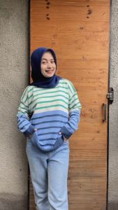 ARLA BAJU RAJUT SWEATER OVERSIZE MOTIF SETRIP