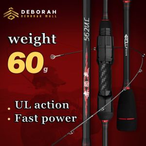 FISHING ROD | UL action / FAST power | Solid rod slightly | full carbon fiber |spinning /casting rod | weigh only 60g|