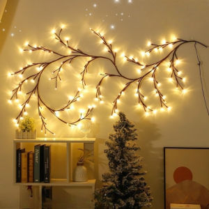 Đèn LED Nhiều Màu Sắc Cành Cây Nho Đèn Cho Phòng Ngủ Phòng Khách Trang Trí Tường Có Thể Sạc Lại Đèn Khí Quyển Giáng Sinh Bầu Trời Sao Chủ Đề Trang Trí Nhà