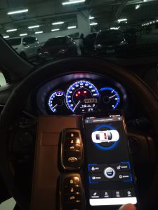 Manlubao APP Mobile Control Car Alarm System PKE Keyless Entry Push Button Start Remote Engine Start Stop Shock Sensor Alarm System Car Accessories