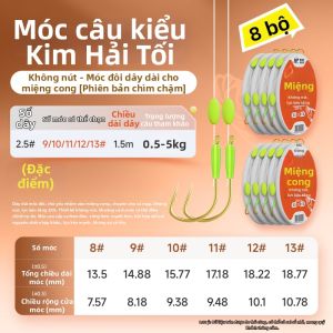jiadiaoni | Móc câu cá dài có 2 móc cho cá lớn