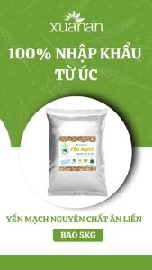 Yến Mạch Nguyên Chất Ăn Liền Xuân An [ko đường] Túi 5Kg (Giảm 20%)[cán vỡ]
