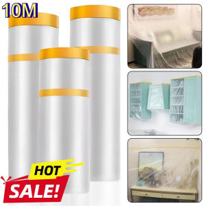 10M Disposable Portable Cuttable Furniture Waterproof Dust Protection Film Home Self-adhesive Dustprooffor Dormitory