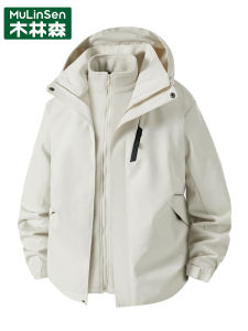 Mulinshan 2025 Autumn New Outdoor Three-in-One Fleece Lined Windproof Waterproof Couples Hiking Jacket Urban Outdoor Clothing