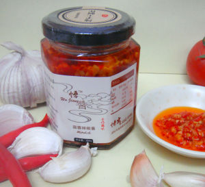Handmade Garlic Chili Sauce No Additives Pig Foot Rice Noodle Soup Special Spicy ChaoShan Flavor Pure Handmade Sanitizer Free