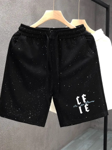 Quần Short Thể Thao Lấp Lánh Cỡ Lớn 300 Pound Quần Dài Vừa Phải Mùa Hè Quần Dài Thường Ngày Cho Nam Quần Đi Biển Quần Dài Năm Điểm