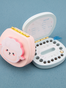 Preschool Childrens Wooden Storage Box Baby Hair And Tooth Keepsake Box Boys Girls Memorial Tooth Replacement Storage Box