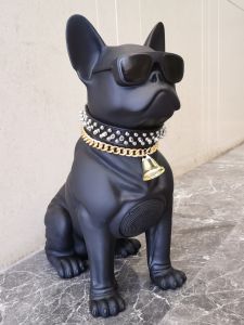Low Bass Bulldog Bluetooth Speaker Car Decoration Birthday Gift for Boyfriend French Head Wireless Sound System