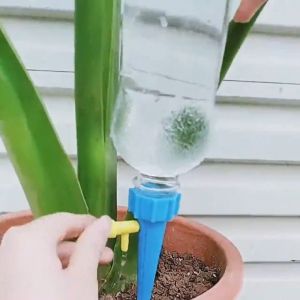 Combo 5 Dụng Cụ Tưới Cây Nhỏ Giọt Tự Động gắn chai Đầu tưới nhỏ giọt gắn Chai Vòi tưới cây nhỏ giọt gắn chai nhựa vòi tưới nhỏ giọt điều chỉnh lưu lượng