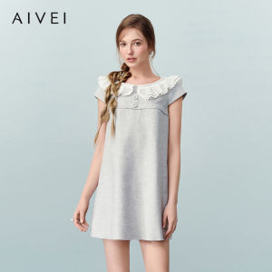 AIVEI | Elegant Lace Panel Dress