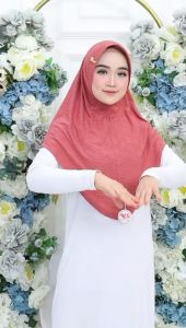 Jilbab Instan Alice Pad Sabit Bahan Jersey Jaguar By Hasanah