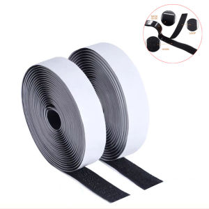 20mm Strong Self-adhesive Fastener Tape Hook and Loop Magic Nylon Sticker Tape Adhesive with Glue Strap for DIY Craft 1/3/5M