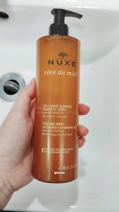 Sữa rửa mặt Nuxe tinh chất mật ong và hoa hướng dương cho da thường và da khô loại 400ml