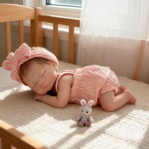 10Inch Bebe Reborn Silicone Doll Girl Với Tóc Được Cấy Ghép 3D Được Vẽ Bằng Cảm Ứng Mềm Mại Búp Bê Sơ Sinh Dành Cho Trẻ Em Quà Tặng Búp Bê Sưu Tầm