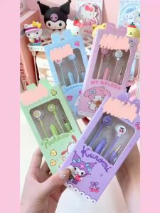 Sanrio Kuromi In-ear Wired Earphones Cinnamoroll Music Headset Pochacco Kawaii Games Sports Headphones My Melody Girls Gifts
