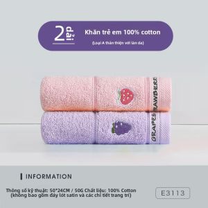 Grace | Khăn Tắm Bé Thấm Hút Mềm Cotton