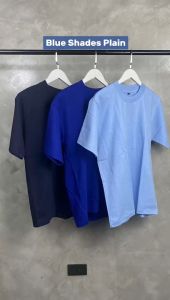TEENIG Basics Blue Plain PROCLUB Oversized T-Shirt Men Women