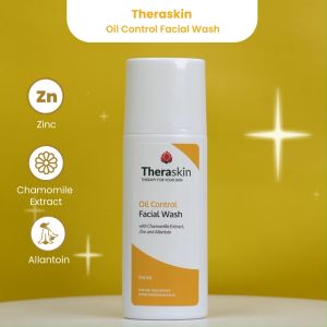 Theraskin BPOM Oil Control Facial Wash - Sabun wajah cair untuk Kulit Berminyak dengan Chamomilla Extract dan Allantoin
