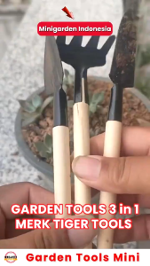 sekop garpu cangkul mini isi 3 pcs untuk menanam benih bibit tanaman