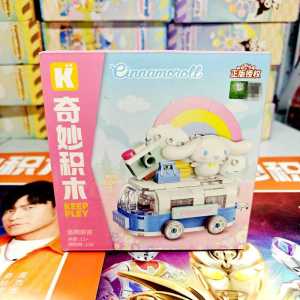 Wonderful Sanrio Building Blocks Dog Car Street View Assembly Toy for Boys And Girls Leisure Travel Theme Educational Toy