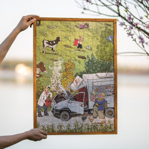 Custom Size Wooden 3D Jigsaw Puzzle Frame