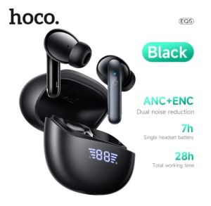 【Kết nối đồng thời với hai điện thoại】hoco eq5 tws anc + enc giảm tiếng ồn không dây tai nghe bluetooth micrô tích hợp tai nghe thể thao 3 âm thanh nổi hifi pin kỹ thuật số hiển thị chung cho tất cả điện thoại thông minh