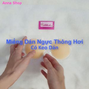 6 Miếng dán ngực dán ti silicon tàng hình thông hơi cao cấp dùng nhiều lần thay áo ngực (MS 01023) Anna Shop