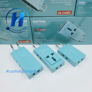 Ổ Chia Điện 3 4 5 Lỗ Thân Hẹp Cổ Xoay 3000W R3X R4X R5X SOPOKA (Giá Bán Cho 1 Cái)