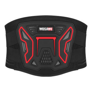 WOSAWE | WOSAWE Adjustable Motorcycle Waist Support Belt Breathable Off-Road Motocross Belly Lumbar Kidney Support Belt Biker Back Brace
