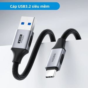 Cáp Sạc Nhanh Hagibis USB C USB A Sang USB C Tốc Độ Cao Truyền Dữ Liệu Dành Cho iPhone 17/16 Pro iPad Pixel Samsung Carplay