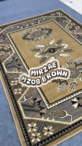 MIRZAE Karpet Lantai 100x150 MZ08 Brown