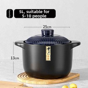 CHIZHIDU | High-Temperature Resistant Dry Boil Sand Pot General Use