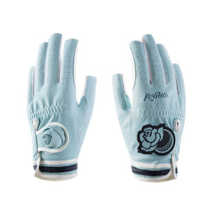 keypotegolf | Blue 3D Rose Spring Summer Left and Right Hands Ladies Golf Gloves