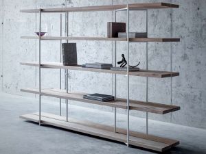 Retro Minimalist Solid Wood Bookshelf Bookcase Industrial Style Shelf Floor Multi-Layer Living Room Storage Rack Wrought Iron Display