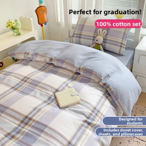 NAIYOUCHENG | Dormitory Special Bedding Set 3pcs 100% Cotton