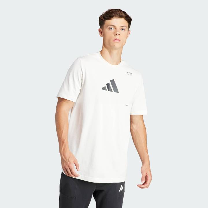 adidas Training All-Gym Category Graphic Tee Men White IS2363