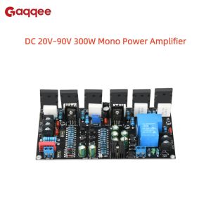 DC 20V-90V 300W Mono Power Amplifier 1943+5200 Hi-Fi High-Power Audio Power Amplifier Board With Speaker Protection Function