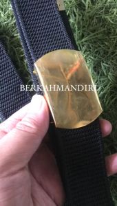 Sabuk Gesper Kuningan PDH Polos