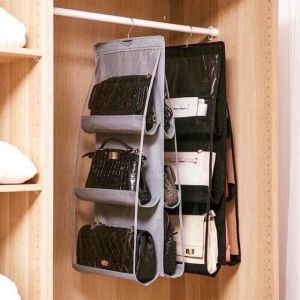 Mắc Túi Treo Túi Xách 6 Ngăn Chống Bụi Tiết Kiệm Không Gian Giỏ Treo Túi Xách Bóp Ví