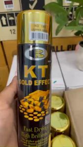 Sơn xịt mạ vàng KT Gold Bosny (No.181) Vàng đồng. Nhập khẩu Thái Lan