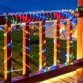 Năng Lượng Mặt Trời Dây Đèn Ngoài Trời 5/10/20M Đèn LED Xanh Dương PVC Ống Cổ Dây Đèn Sân Vườn Halloween Giáng Sinh Trang Trí Đám Cưới. 