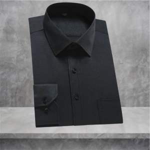 Kemeja Putih Polos Pria Lengan Panjang Slim Fitting Putih dan Hitam // Baju kantor formal casual