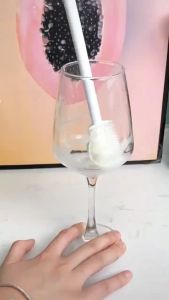 Bottle Brush Cleane Cleaner and Long Handle Silicone Cup Cleaners 90° Foldable Brush Head Silicone Cup Brush Household Long Handle Bottle Brush 3-in-1 Cup Cleaning Cup Brush Foldable Brush Head MilkTea Cup Glass Kettle Gap Thermos Cup Cleaning Tool